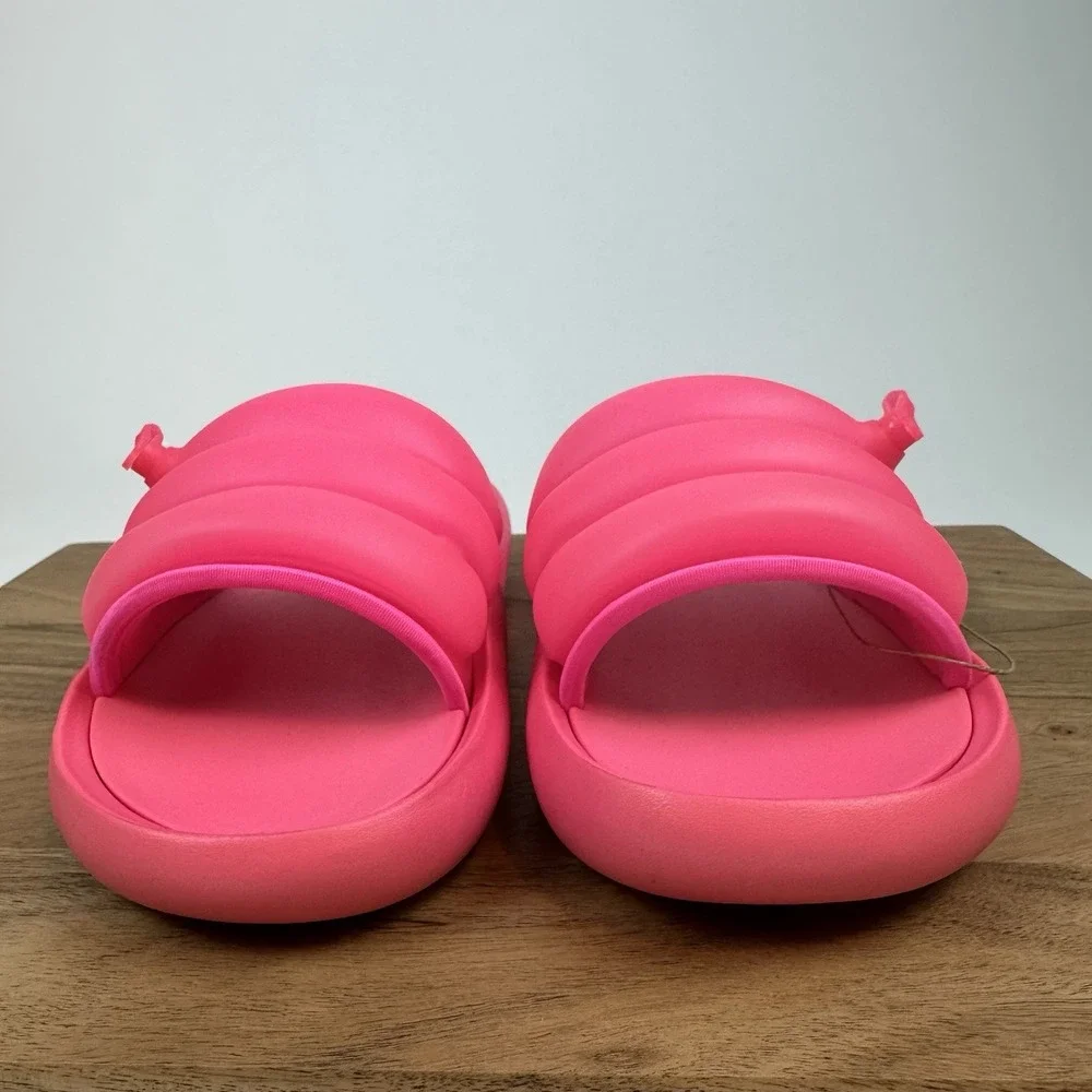New NWT Mens Adidas Adilette Zplaash Flask Pink‎ Slides Sandals Size 8 M